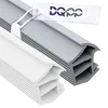 DQ-PP Stahlzargendichtung Muster -, Siva - 5 Zentimeter - TPE Gummi - KA-2 - Dichtungshöhe 16,5 mm Dichtungsbreite 13,8 mm - Türdichtung Türgummi für Stahlzarge Außentüren Wohnungstür