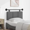 vidaXL Visoki naslon za glavo Črtasto Temno siva 90 x 55 x 5 cm blago