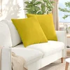 Jastučići za sofu 2 pcs Žuta 60 x 60 cm Kordura tekstil