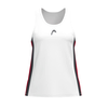 Dekliška brezrokavna majica Head CLUB 25 Tank Top Girls Red/White 140 cm