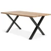 Trpezarijski sto ROSLEV 95x160 natur hrast/crna
