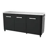 COZZE miza z inox polico 180x60x28 cm