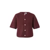 PIECES Pletena jopa PCSilly burgund