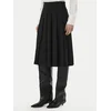Tommy Hilfiger Plisirano krilo WW0WW51588 Črna A-Line Fit