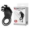 Gardj Europe PRETTY LOVE – VIBRIRAN PRSTAN ZA PENIS RUBEN, črn, 7 vibracijskih programov