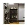HANAH HOME Zidna polica Pulalis Anthracite