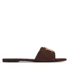 Natikači Tory Burch Eleanor Slide 174839 Rjava
