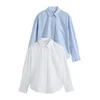 Next Bluza svetlo modra/bela