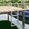 Ljestve za dok s 3 koraka Srebrno 45 x 11,5 x 134 cm Aluminij