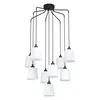 Eglo 39738 - Luster na sajli BERNABETTA 9xE27/40W/230V bela