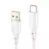 Data kabl KONFULON DC65, 3A, USB na Type C, 1m, Beli