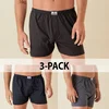3-Pack Moške široke boksarice MarcLuis - temne