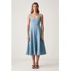 Marella obleka A-kroja denim MLSSAX
