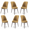 HANAH HOME Set 6 stolica Dexa Cappuccino Brown