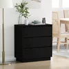 Noćni ormar Crni hrast 71 x 34,5 x 75 cm Konstruirano drvo