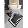 Lessentiel Maison Set 2 prostirke za kupatilo Antracit