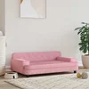 Krevet za pse ružičasti 90 x 53 x 30 cm baršunasti