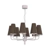 Luster na lancu TORTOLA 8xE14/15W/230V braon/krem