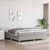 Okvir za krevet s oprugom svjetlosivi 200 x 200 cm od tkanine