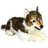 Volk ležeča plišasta figura - 28 cm
