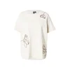Vero Moda Curve Majica VMCIrene kremna/temno rjava