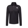 THE NORTH FACE Funkcionalna majica 24/7 1/4 Zip Long-Sleeve T-Shirt črna/bela