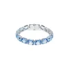 Swarovski Zapestnica Millenia svetlo modra / srebrna
