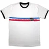 Oasis 1996 Tour Horizontal Stripes (Ringer) White 2XL Majica