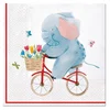 Serviete za decoupage Elephant on Bike - 1 kos
