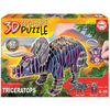 Puzzle dinozaver Triceratops 3D Creature Educa dolžina 43 cm 67 delov od 6-99 leta