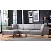 Atelier del Sofa Ugaona garnitura Belissimo 95x67x140cm Siva