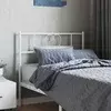 Vidaxl vidaXL Kovinsko vzglavje postelje belo 75 cm