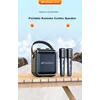 Sansui Bluetooth karaoke zvučnik sa 2 mikrofona D70, Crni