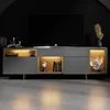 HANAH HOME TV polica Norm Anthracite Gold