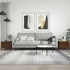 Greatstore Klubske mizice 2 kosa rjavi hrast 50x50x40 cm inženirski les
