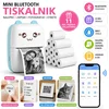 Izoxis Mini Bluetooth Termalni Tiskalnik | Tiskalnik za nalepke, fotografije, zapiske in etikete | 11 rol papirja | Brez črnila | Android & iOS
