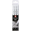 SAKURA Set gel olovaka Bright white, 3 komada, Beli