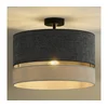 Duolla - Plafonski luster DOUBLE 1xE27/15W/230V, prečnik 40 cm, siva