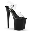 Pleaser Flamingo-808 Clear/Black 40