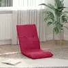 Podesivi podni naslonjač Vinska crvena Baršun
