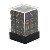 Kockice Chessex - Opaque - Black & Gold - Dice Block (36) 12mm