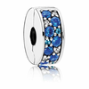 Pandora Svetleč modri posnetek 791817NSBMX srebro 925/1000
