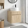 Umivaonik s policom za zid Hrast sonoma 49 x 44,5 x 66 cm