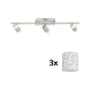 Eglo - LED spot rasvetno telo MY CHOICE 3xE14/40W/230V hrom/bela