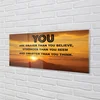 tulup.si Slika na akrilnem steklu Sonce znak 140x70 cm 4 obešalnika