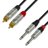 Adam Hall K4TPC0600 6m kabel 2xRCA-2xJack 6,3