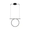 LED luster na sajli ODETTA LED/30W/230V 4000K crna