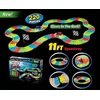 Alltoys Svetleča proga v temi z avtomobilčkom LED, 220 delov