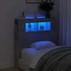 LED uzglavlje siva boja betona 100x18,5x103,5 cm