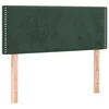 Vidaxl Posteljno vzglavje temno zeleno 100x5x78/88 cm žamet